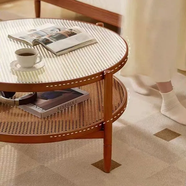 Glass Round Coffee Table With Storage price