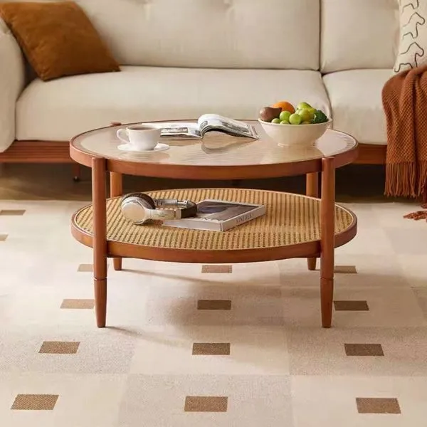 Glass Round Coffee Table With Storage suppliers