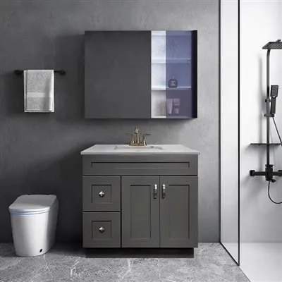 Bridlica sivá kúpeľňa márnosť